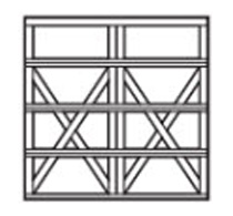 square garage door design