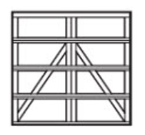 square garage door design