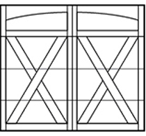 arched garage door design