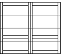 square garage door design