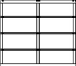 interior view of eight by seven single car aluminum garage door