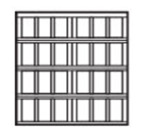 square garage door design